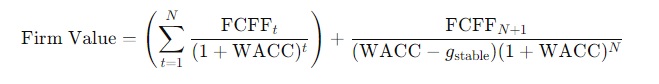 Two stage formula